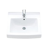 LIXIL はめ込み角型洗面器 L-2150FC/BW1 INAX L-2150FC/BW1 + LF-WF340SY LIXIL INAX はめ込み角形洗面器